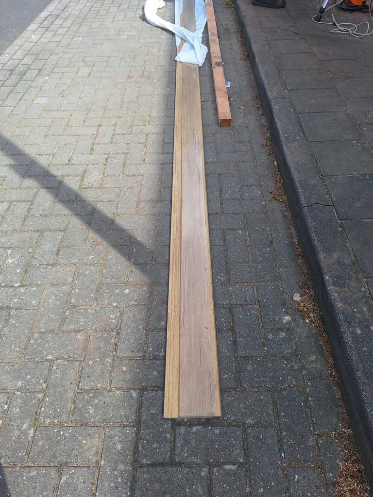 Protex Rabatdeel 6m Kunststof Desert Oak, Minder dan 25 mm, Eiken, Nieuw, Ophalen of Verzenden