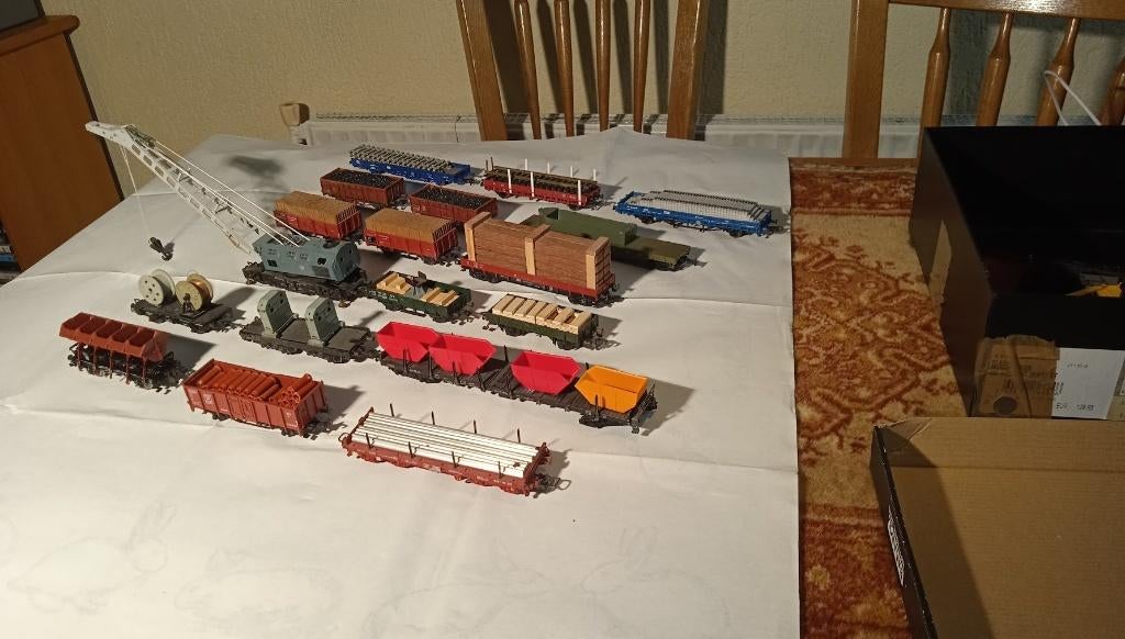 Kavel 2 goederen wagons ho, Hobby en Vrije tijd, Modeltreinen | H0, Gebruikt, Gelijkstroom, Fleischmann, Wagon