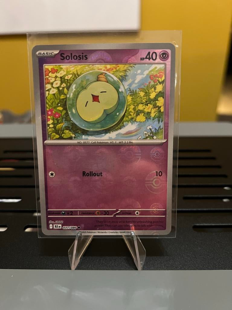 Solosis Pokémon Kaart Pokeball - BLK EN 037/086, Ophalen of Verzenden, Zo goed als nieuw
