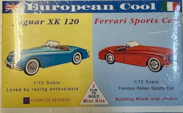 Coelianmodels, Glencoe 03604, Ferrari & Jaguar, 1/72, € 9,99, Overige merken, 1:50 of kleiner, Auto, Nieuw