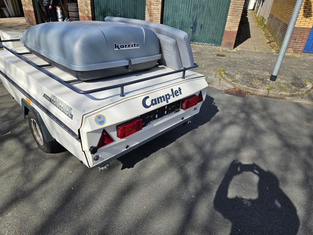 Camp-let vouwwagen met dakkoffer bouwjaar 2003, Caravans en Kamperen, Ophalen of Verzenden, Aanwezig, Camp-Let, Tot en met 4