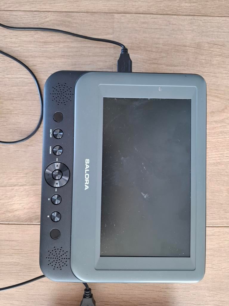 Salora DVD spelers voor in de auto inclusief spelletjes, Gebruikt, Draagbaar, Ophalen of Verzenden, Overige merken