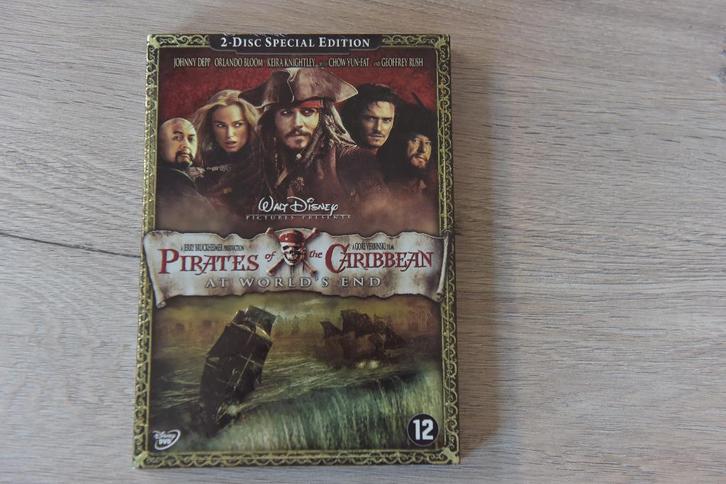 PIRATES OF THE THE CARIBBEAN - AT WORLDS END 2DVDbox, Cd's en Dvd's, Dvd's | Actie, Zo goed als nieuw, Actie, Boxset, Vanaf 12 jaar