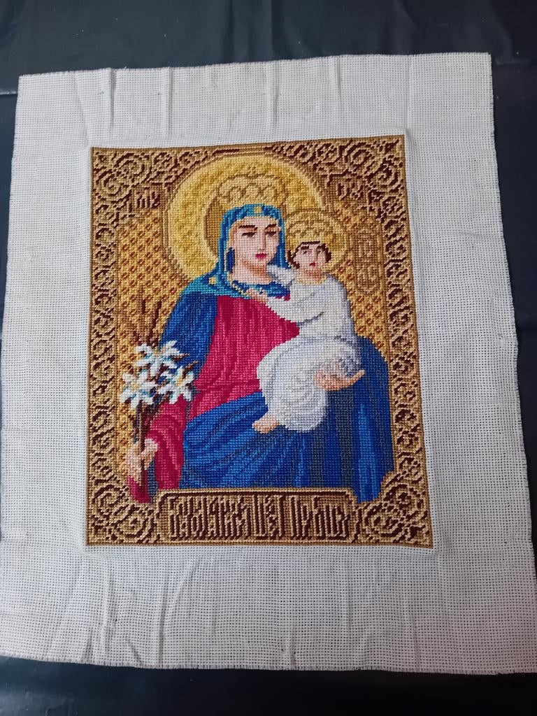 Mooi borduurwerk van Russische icoon (04), Verzenden