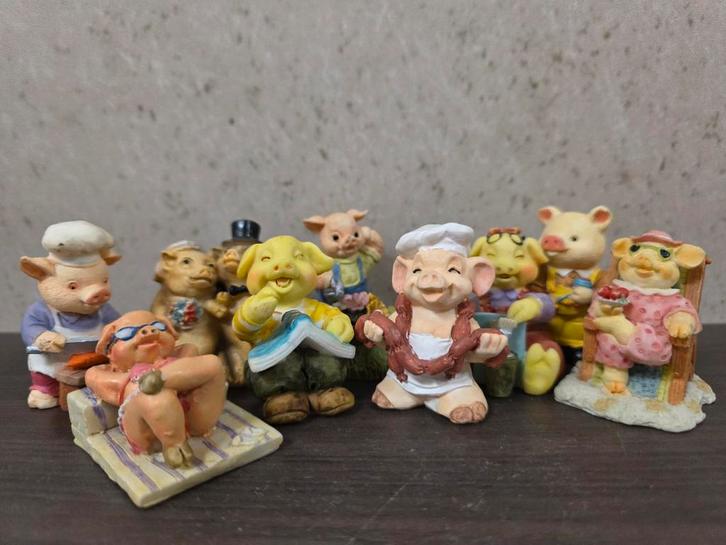Varkentjes beeldjes verzameling, Verzamelen, Beelden en Beeldjes, Zo goed als nieuw, Dier, Ophalen of Verzenden