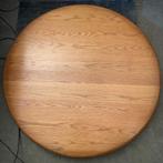 Rond tafelblad van massief eikenhout van Karel Mintjens, Gebruikt, Scandinavisch, Ophalen of Verzenden, Vijf personen of meer