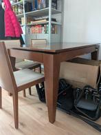 Tafel met 3 stoelen, Ophalen of Verzenden, Rechthoekig, 50 tot 100 cm