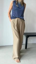 Samsoe Samsoe wijde pantalon maat L, Maat 38/40 (M), Verzenden, Beige, Zo goed als nieuw