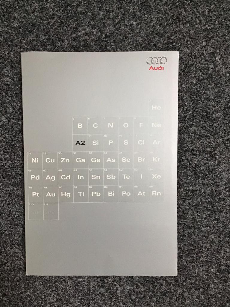 Folder Audi A2 (Duitstalige versie), Ophalen of Verzenden, Gelezen, Audi