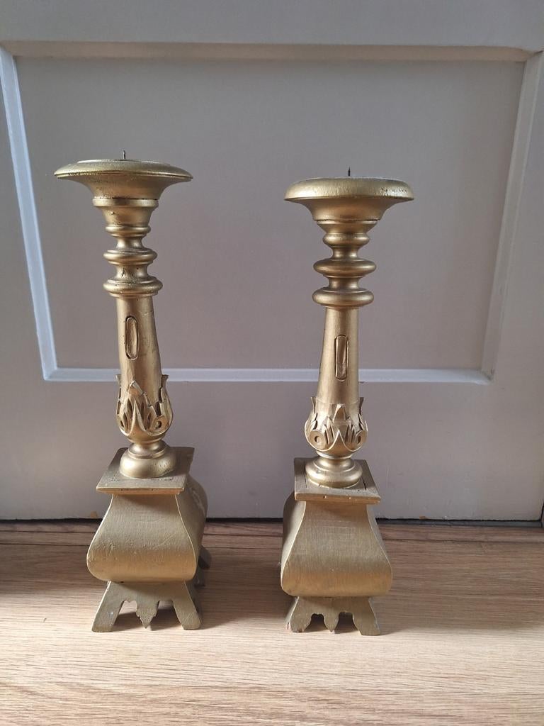 Houten kandelaars (opknapper), Ophalen, Overige materialen