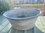 Prachtige grote waterdichte sulo antieke zinken teil, Ophalen, Zo goed als nieuw, Metaal, 30 tot 60 cm
