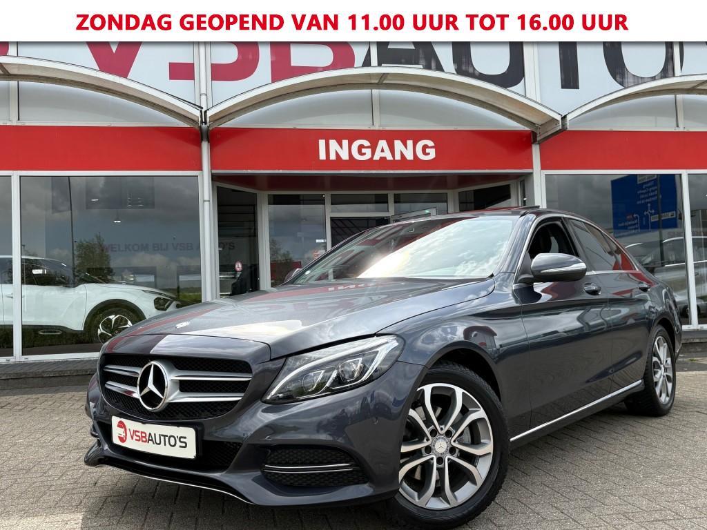 Mercedes-benz C-KLASSE C180 CGI 155PK AUT. LED LEER SCHUIFDA, Automaat, Gebruikt, Huisgarantie, Sedan
