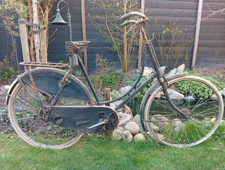 Juncker omafiets 1950 oldtimer 56 cm, Fietsen en Brommers, Fietsen | Oldtimers, 55 tot 59 cm, Ophalen
