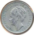 Nederland 1 Gulden 1924, Postzegels en Munten, Munten | Nederland, 1 gulden, Zilver, Ophalen of Verzenden, Koningin Wilhelmina