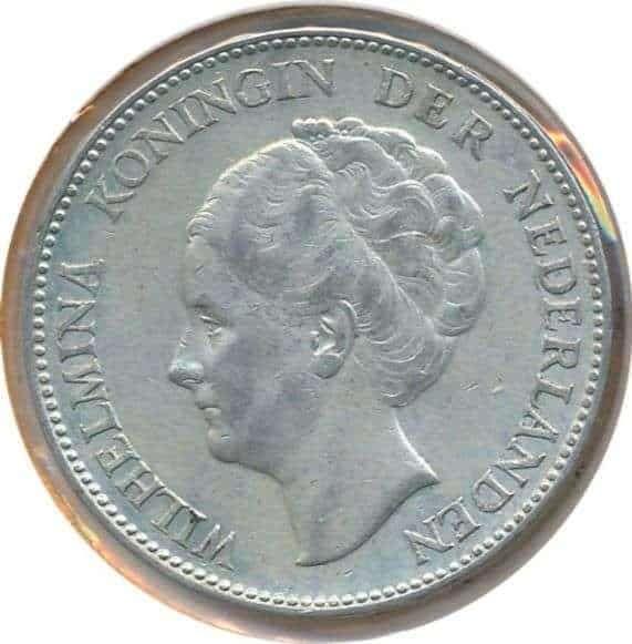 Nederland 1 Gulden 1924, Postzegels en Munten, Munten | Nederland, Losse munt, 1 gulden, Koningin Wilhelmina, Zilver, Ophalen of Verzenden