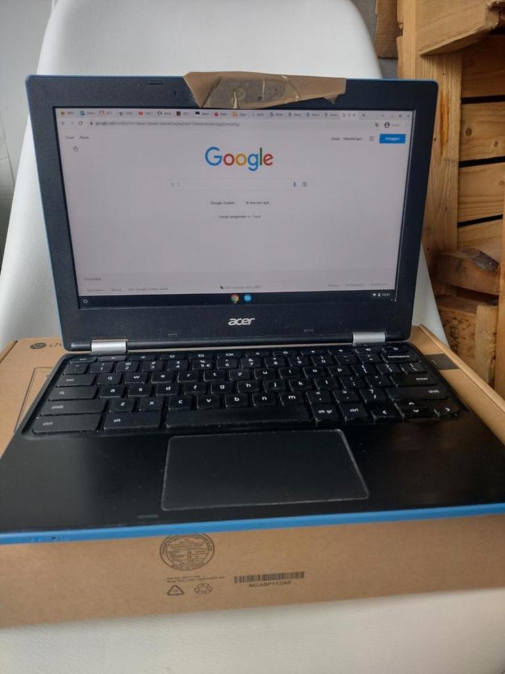 Acer Chromebook 11 CB3-131-C7BA Stone Blue (2017), Computers en Software, Chromebooks, Gebruikt, 11 inch, 4 GB of minder, 32 GB of minder