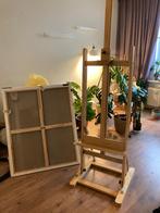 Schilders ezel en doek, Ophalen, Gebruikt, Ezel