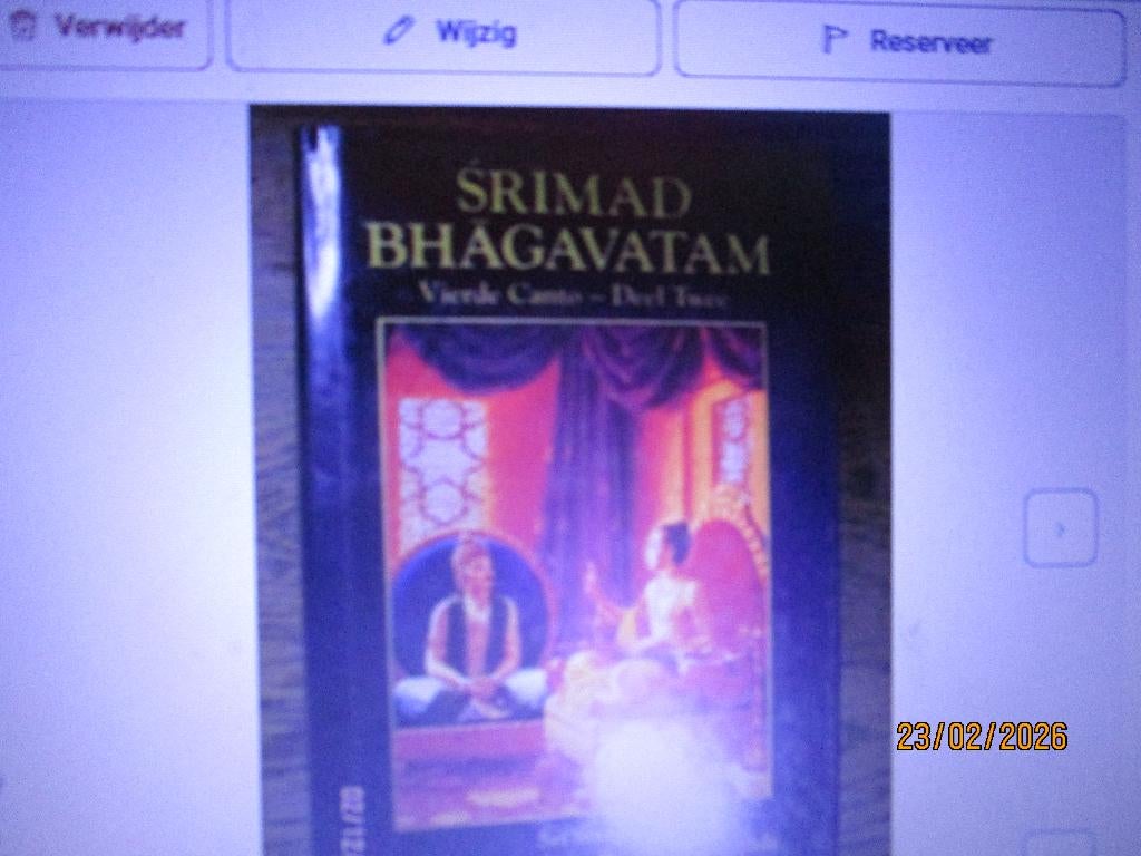 srimad bhagavatam vierde canto :prabhuphada 9070742225 #, Boeken, Ophalen of Verzenden, Gelezen, Spiritualiteit algemeen, Overige typen