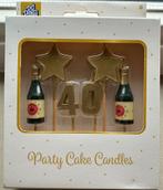 Taartkaarsen 40 jaar - Party Cake Candles, Ophalen of Verzenden, Nieuw, Versiering, Verjaardag