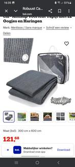 Voortent tapijt blauw grijs 6 bij 3, Ophalen of Verzenden, Nieuw