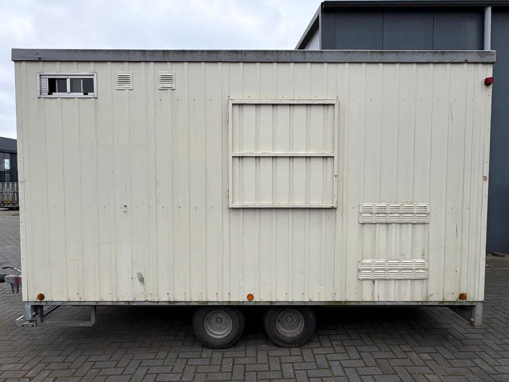 Te koop snelverkeer schaftwagen bouwkeet tandemasser, Doe-het-zelf en Verbouw, Ophalen, Gebruikt
