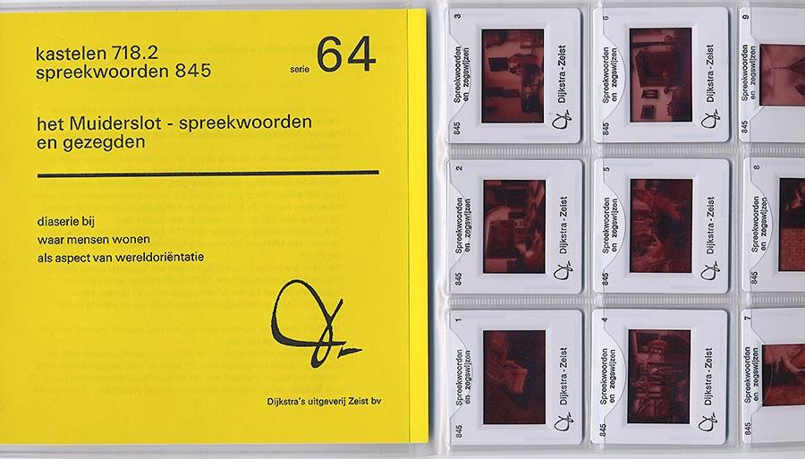 9 Dia's + b : Het Muiderslot - burcht kasteel spreekwoorden, Ophalen of Verzenden, Zo goed als nieuw