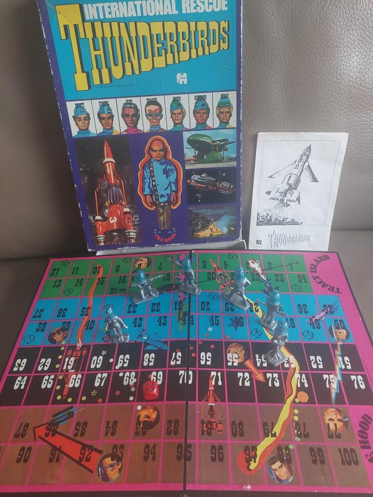 Thunderbirds Vintage Bordspel, Vijf spelers of meer, Ophalen of Verzenden, Gebruikt, Jumbo