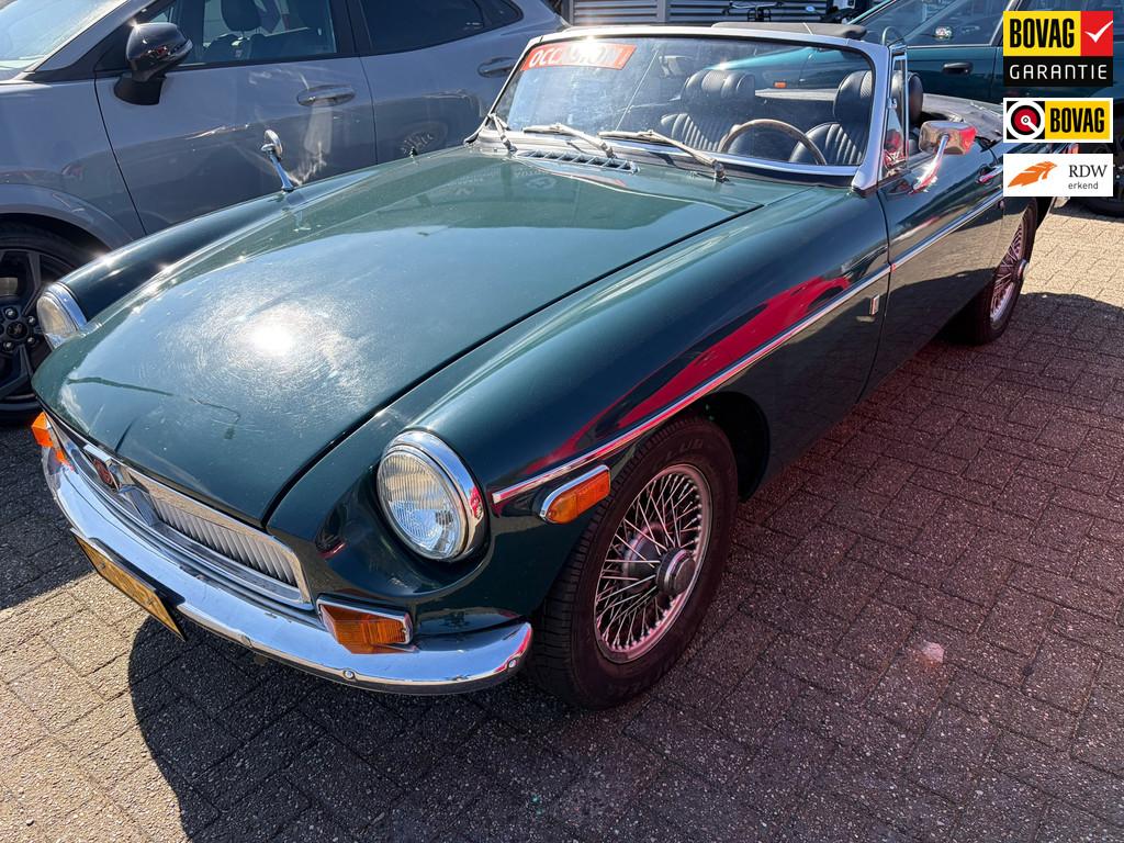 MG B type 1.8 Roadster, Auto's, Oldtimers, Achterwielaandrijving, 95 pk, Cabriolet, Leder