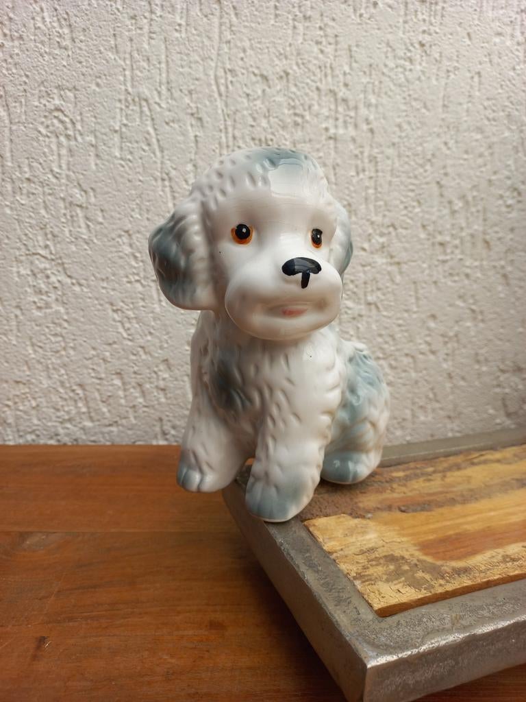 Grappig bloempotje. Vintage bloempot. Hond, Antiek en Kunst, Curiosa en Brocante, Ophalen of Verzenden