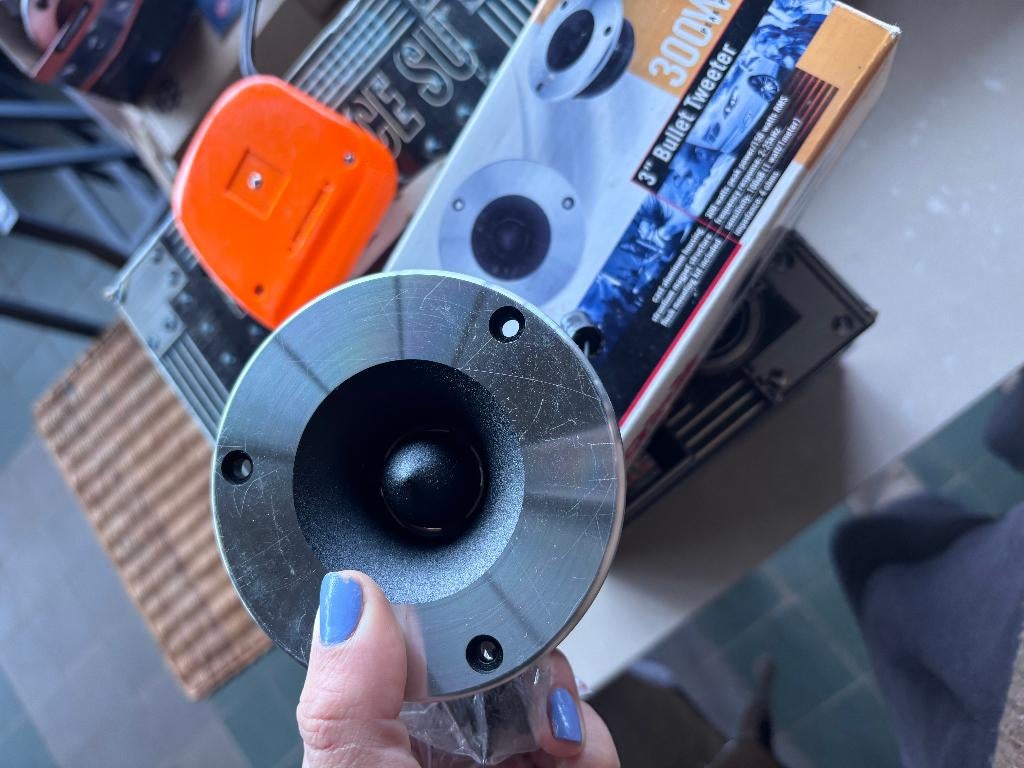 BOSS Audio Systems TW30 Bullet Tweeter Zilver Aluminium, Auto diversen, Autospeakers, Ophalen of Verzenden, Nieuw