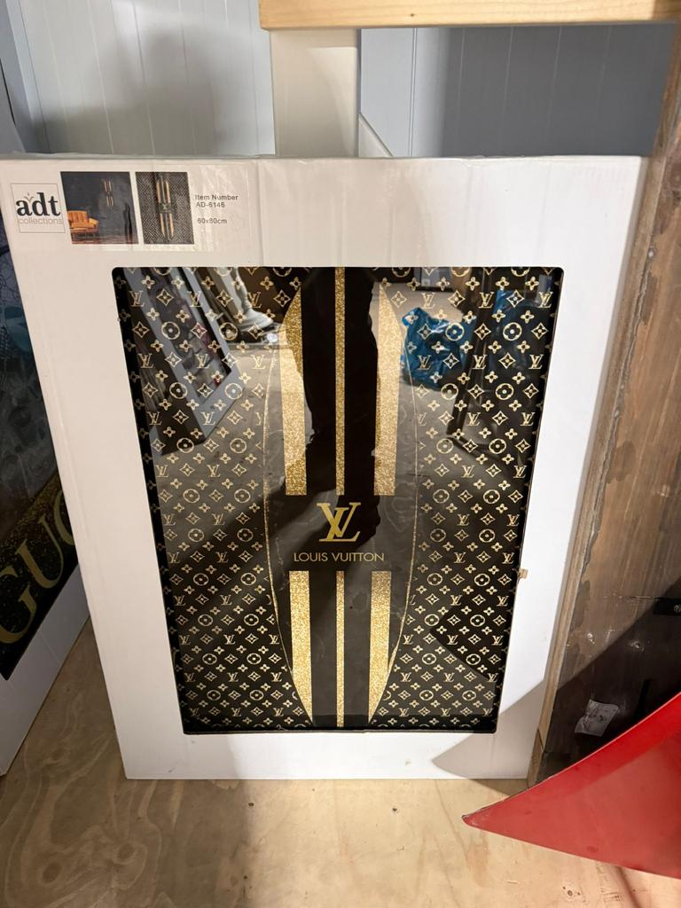 3st 60x80 glasschilderijen lv , dior , prada, Huis en Inrichting, Minder dan 50 cm, Ophalen of Verzenden, Zo goed als nieuw, Minder dan 100 cm