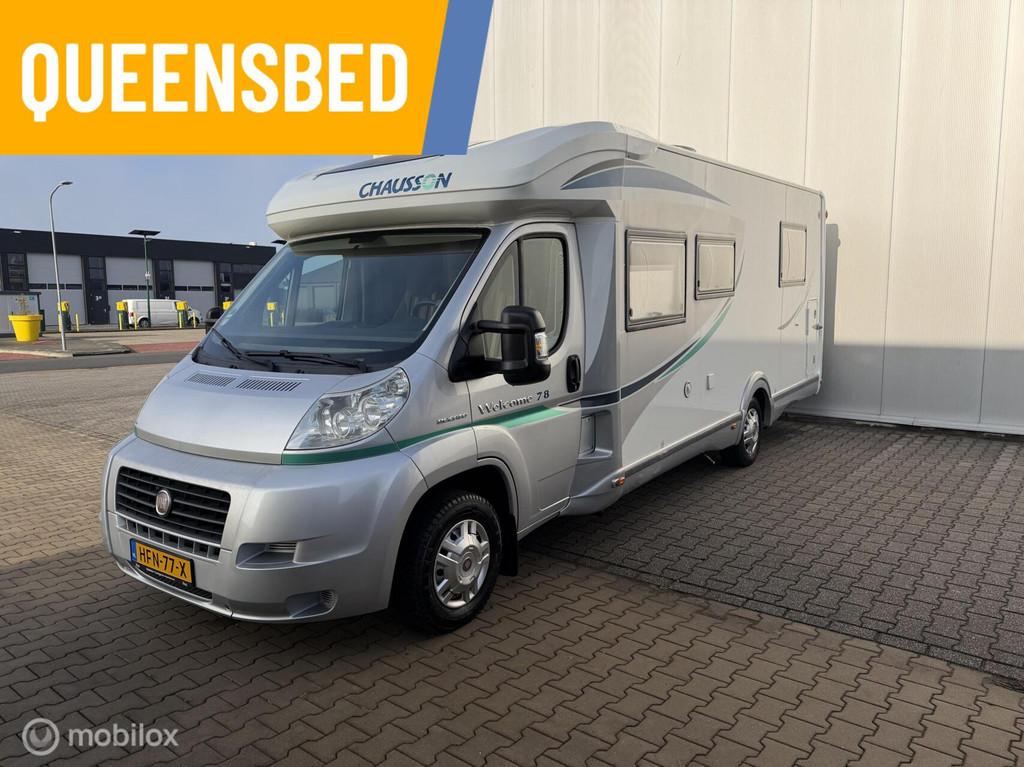 Chausson WELCOME 78 l Queensbed l Half-Intergraal l 131PK, Caravans en Kamperen, Campers, Koelkast, Tot en met 2, 7 tot 8 meter