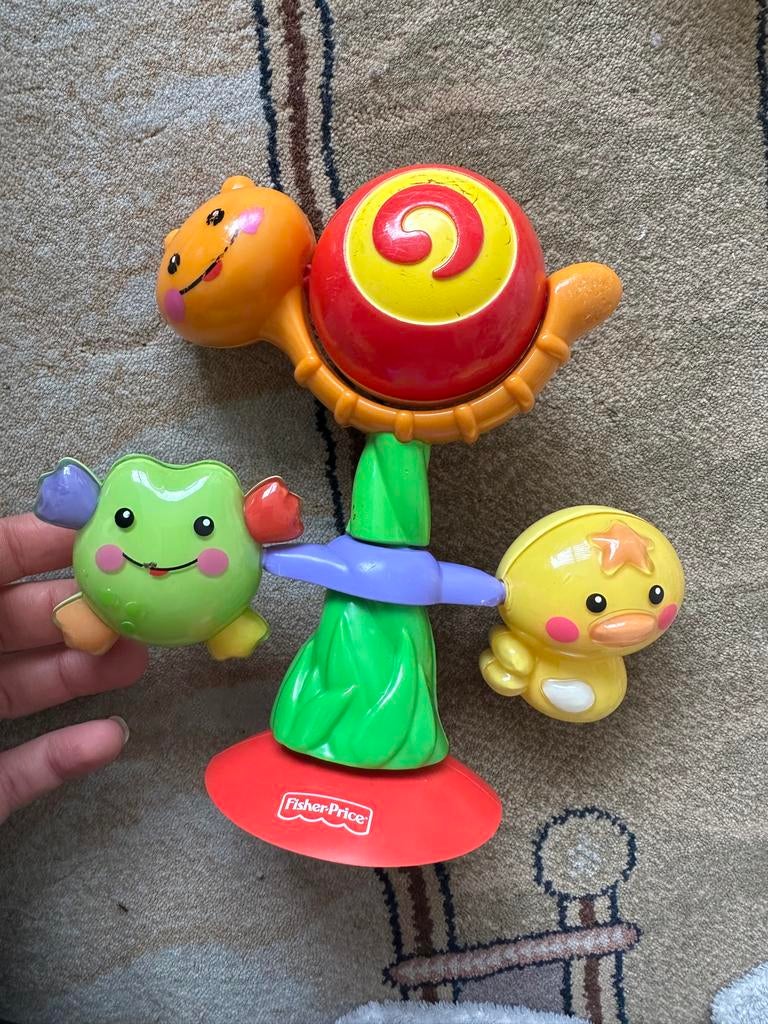 Fisher-Price babyspeelgoed met zuignap en geluid, Ophalen, Gebruikt, Overige typen, Met geluid