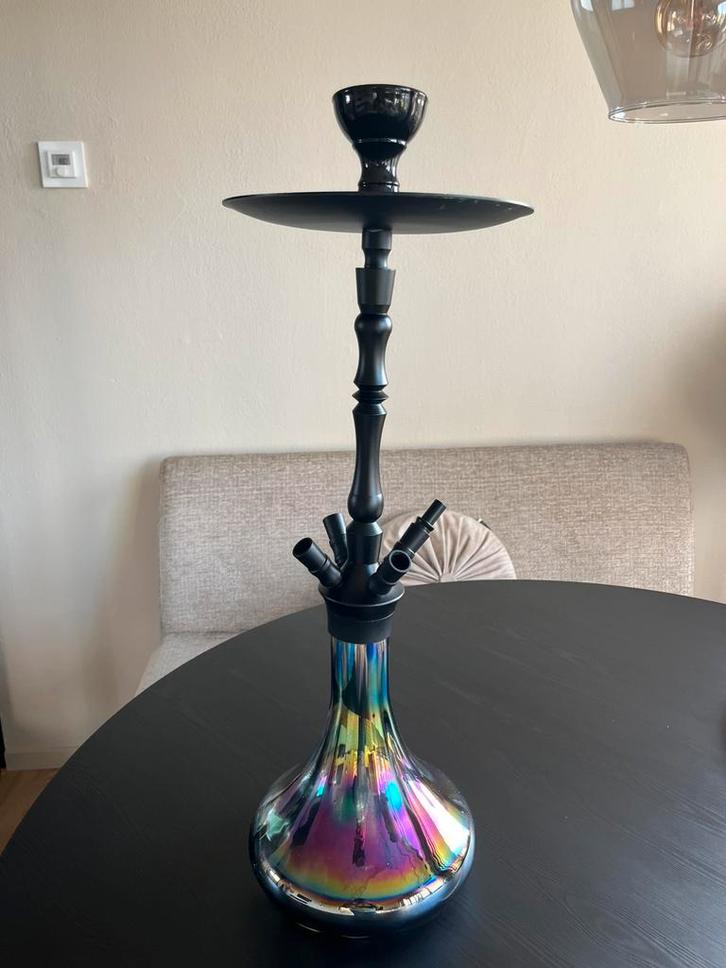 Grote 4-slang waterpijp / shisha set, Verzamelen, Rookartikelen, Aanstekers en Luciferdoosjes, Gebruikt, (Water)pijp, Ophalen