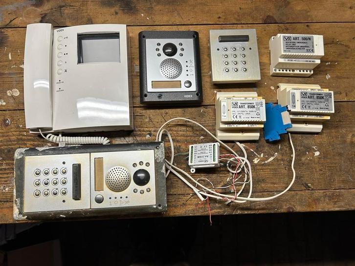 Videx intercom componenten, Telecommunicatie, Overige Telecommunicatie, Gebruikt, Ophalen