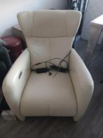 Elektrisch verstelbare relaxstoel, Gebruikt, Minder dan 75 cm, Leer, Ophalen of Verzenden