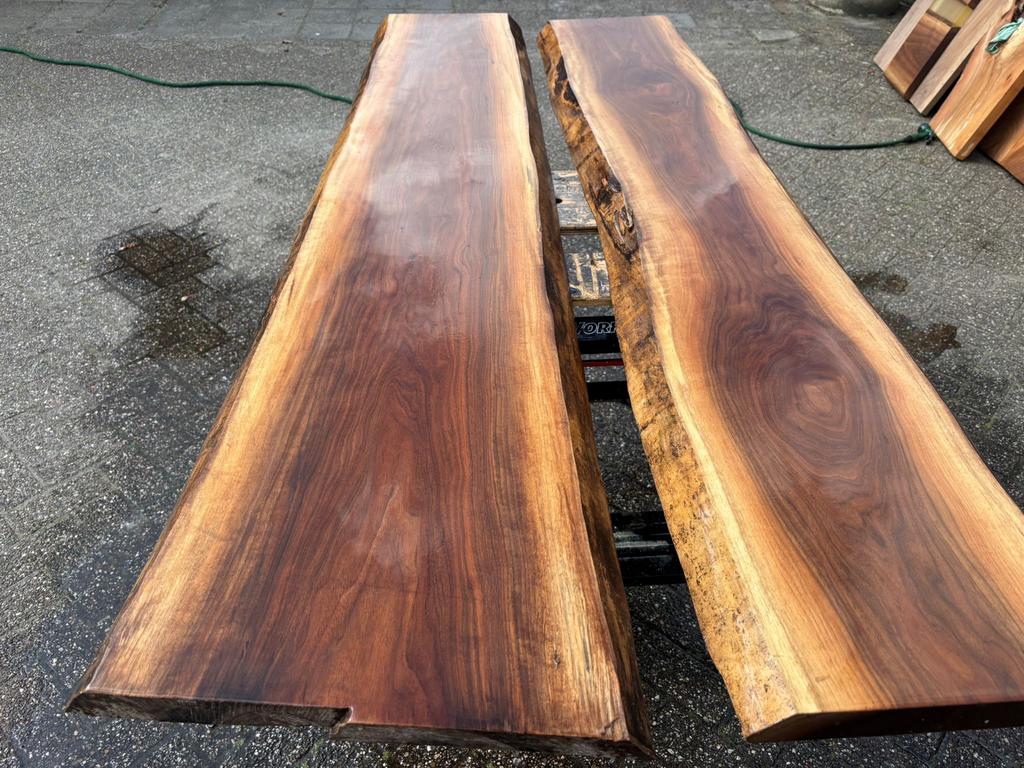 Amerikaans Notenhout Stamdelen voor Epoxy River Tafel, Ophalen, 25 tot 50 mm, Nieuw, Plank