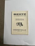 Deutz betriebsanleitung F1/L514, Verzenden, Gelezen, Onbekend, Folder