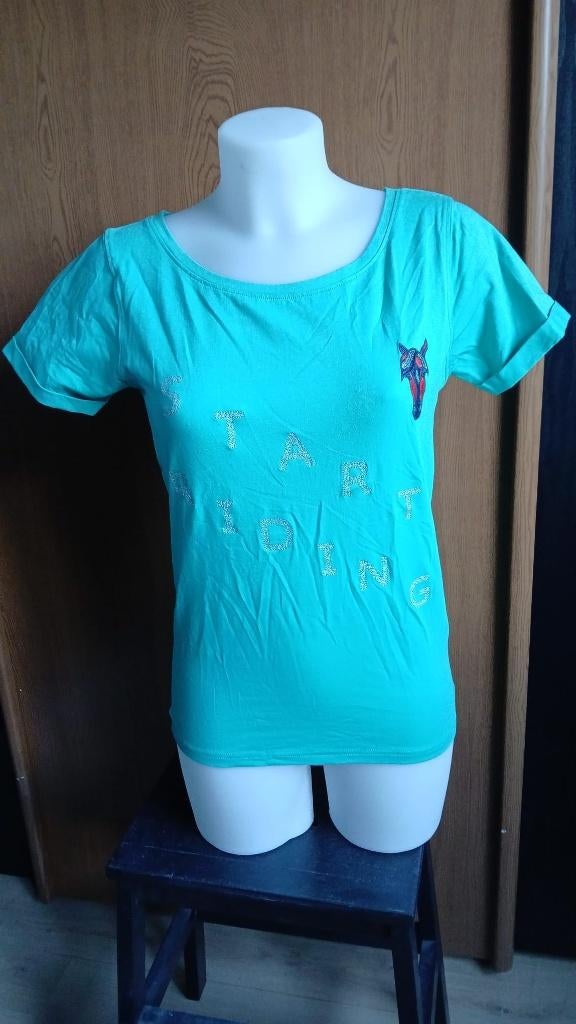 Groen Red Horse T-shirt maat XS, Amperestraat 15-17, 8013 PT Zwolle, Nieuw, Ophalen of Verzenden, Info@horka.com