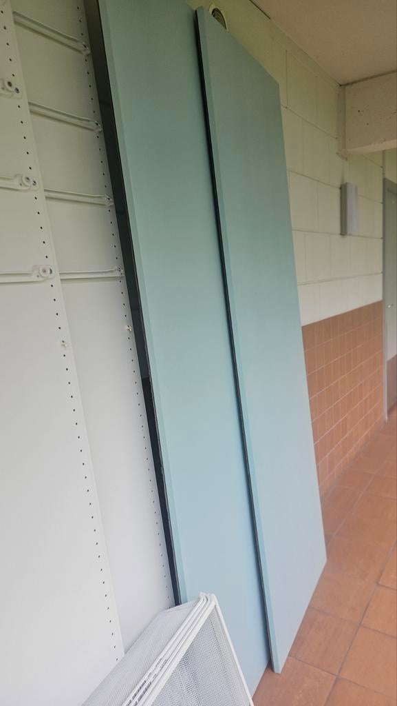 IKEA PAX schuifdeuren - Lichtblauw, Ophalen, Overige materialen, Gebruikt, 100 tot 150 cm