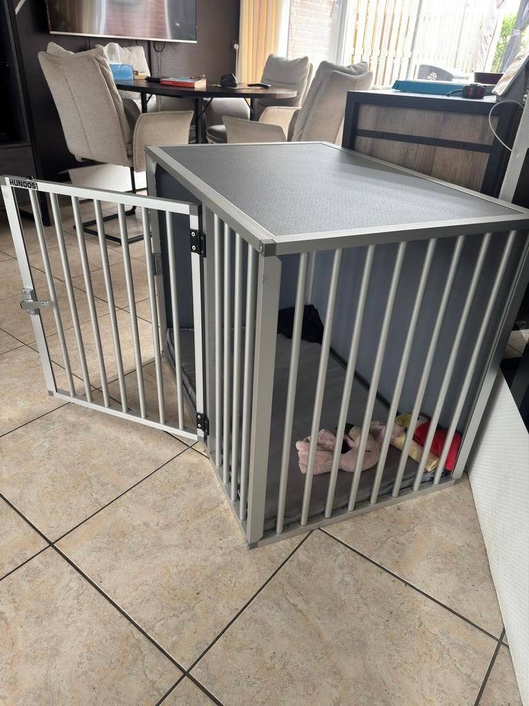 Aluminum bench, Dieren en Toebehoren, Ophalen, Gebruikt