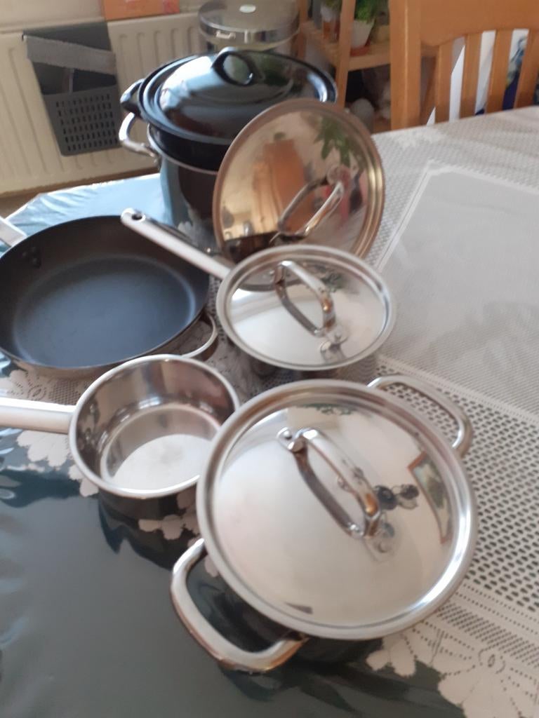 Grote collectie ikea pannen, Ophalen, Rvs, Pannenset