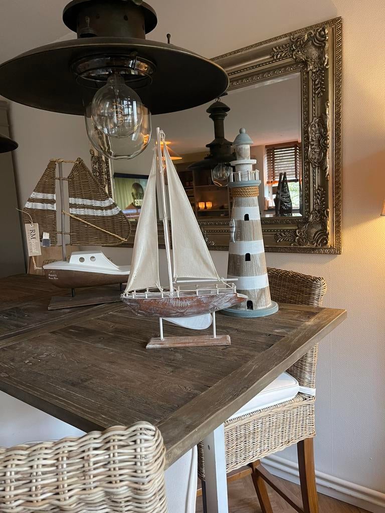 Riviera Maison en J-line set decoratie, Hout, Nieuw, Ophalen of Verzenden, Landelijk