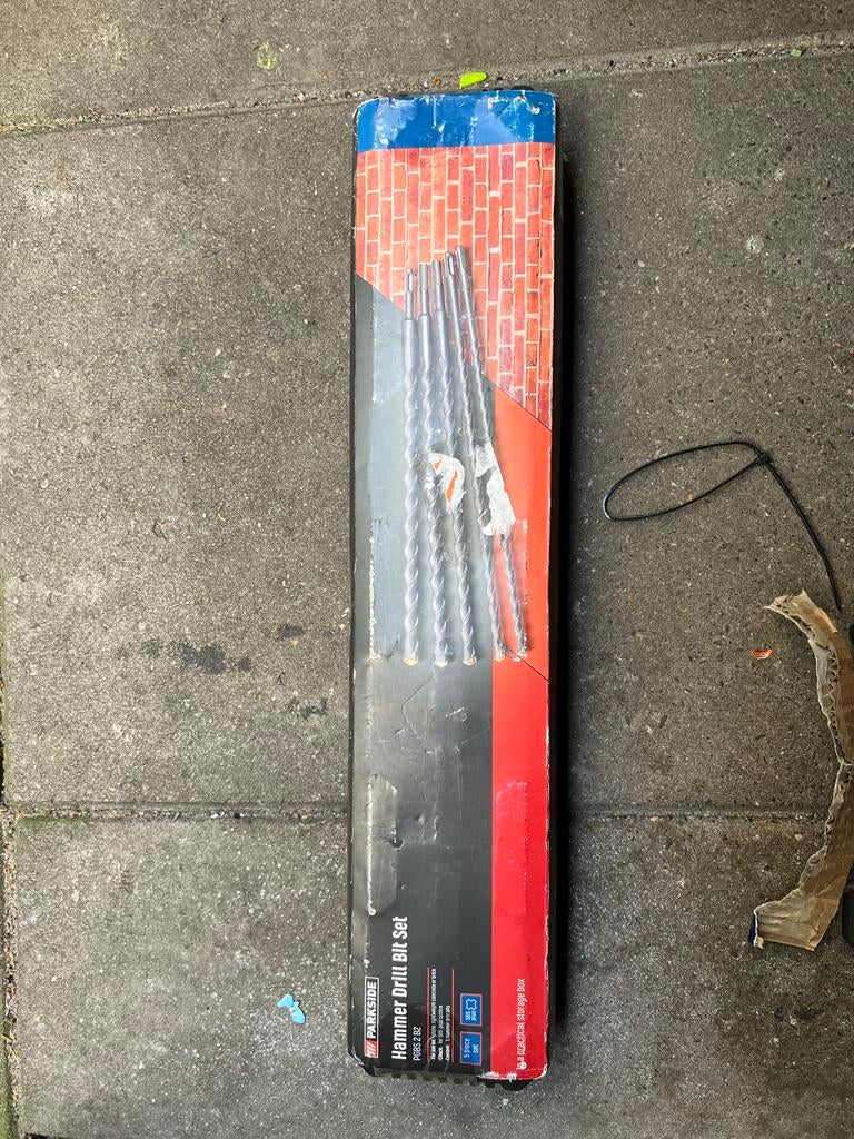 Parkside Hammer Boorbit Set - 5-delig, Ophalen of Verzenden, Nieuw, Overige typen, Klopboormechanisme