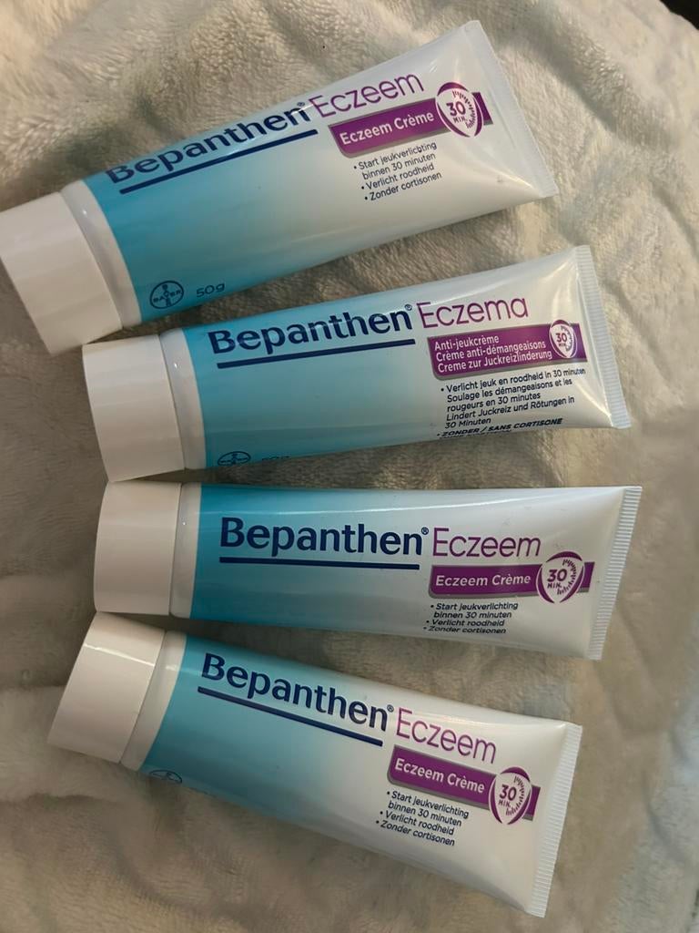 Bepanthen eczeem creme 50g 4 stuks, Ophalen of Verzenden, Nieuw