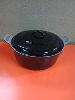 Gietijzeren braadpan met deksel, Ophalen of Verzenden, Gebruikt, Gietijzer, Koekenpan of Braadpan