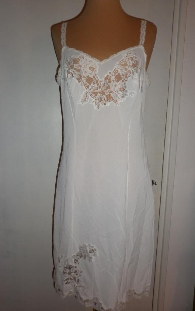 vintage onderjurk maat 44  merk : Nylsuisse, Verzenden, Wit, Overige typen