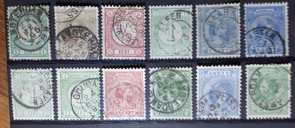 Kleinrond stempels Hoge Stempel Waarde !! (672), Verzenden, T/m 1940, Gestempeld