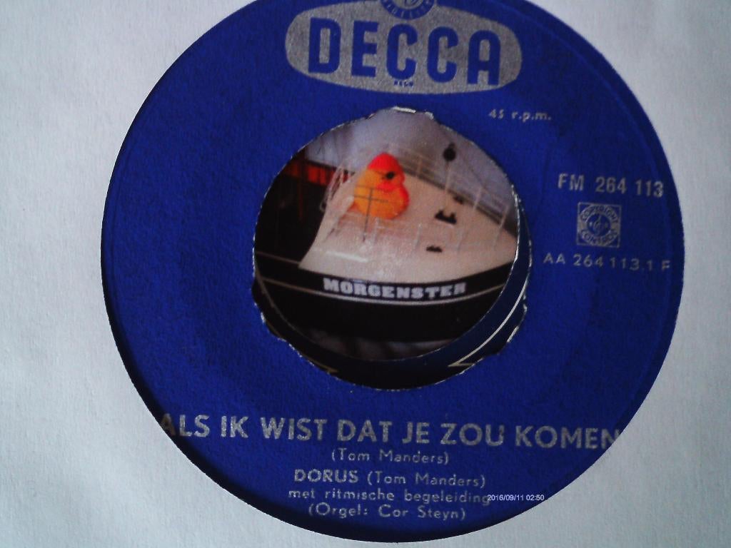 dorus - als ik wist dat je zou komen 27a, Voor 1960, 7 inch, Single, Ophalen of Verzenden