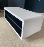Design tv-meubel wit, afgeronde hoeken, wieltjes, Ophalen, Design, 50 tot 100 cm, Zo goed als nieuw